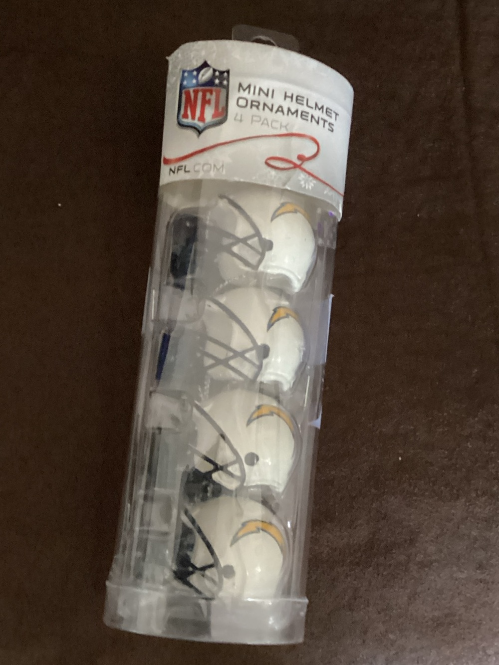 Los Angeles LA Chargers NFL 4 ornaments
